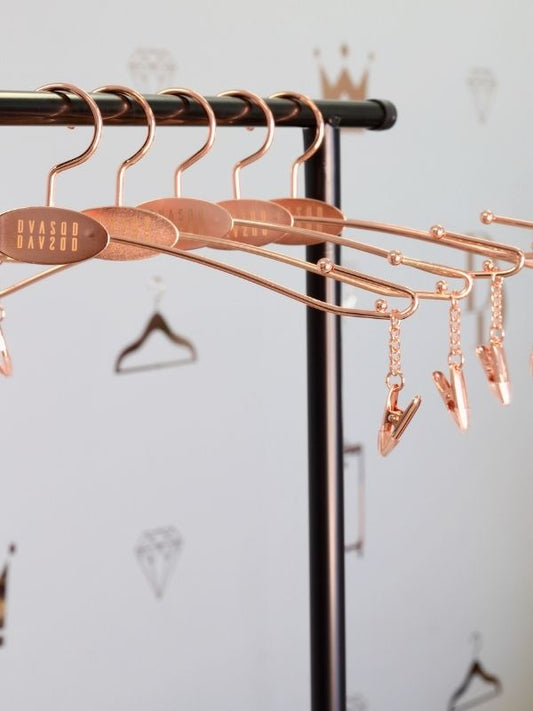 , image_restrict_option="Rose Gold DivaDolly Pro Hangers"